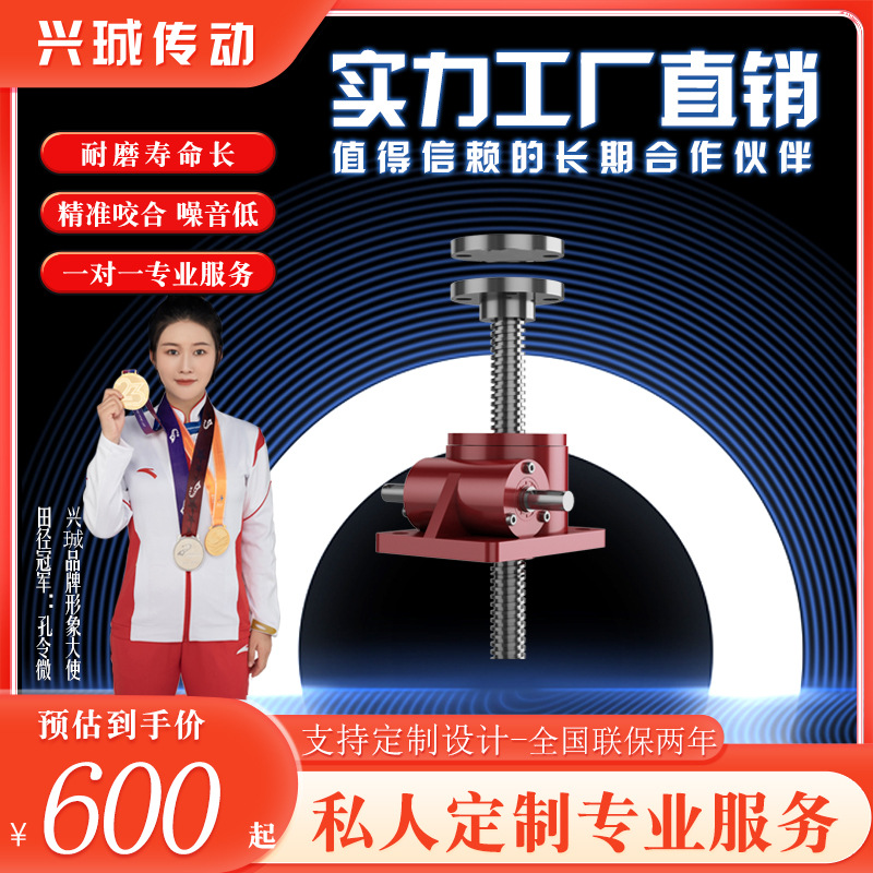 吹塑机SWL升降机加粗丝杆提升机吹瓶机电动载荷减速机丝杠耐用