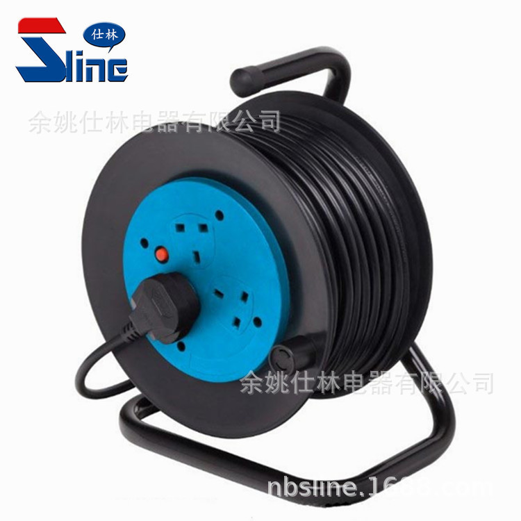 【厂家直供】英规BS认证 XHB460UK电缆盘绕线盘三芯电源线 延长线