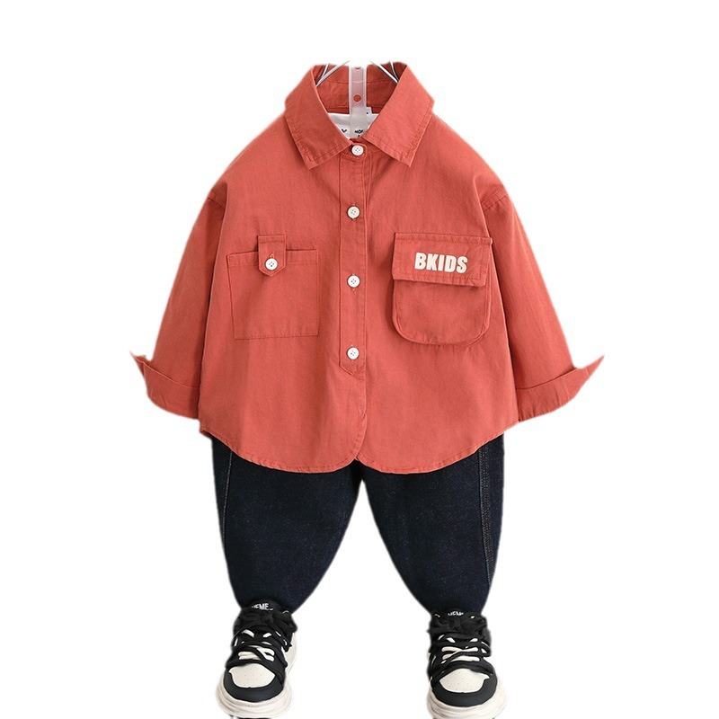 5826 chaquetas para niños 2025 nuevos modelos de primavera y otoño camisas de moda para niños