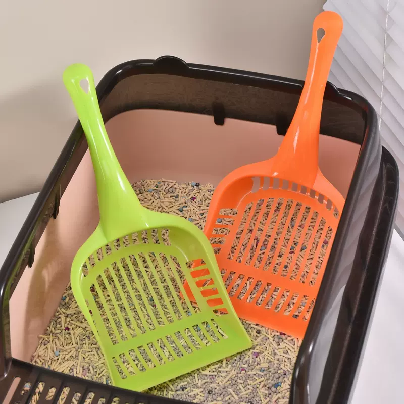 【18】宠物有机物清洁工具猫脸猫砂铲小孔细孔长柄猫砂盆细砂专用