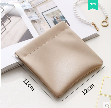 Exprimir metralla bolsa de cosméticos mini lápiz labial bolsa pu moneda monedero joyería bolsa de almacenamiento de auriculares bolsa de almacenamiento