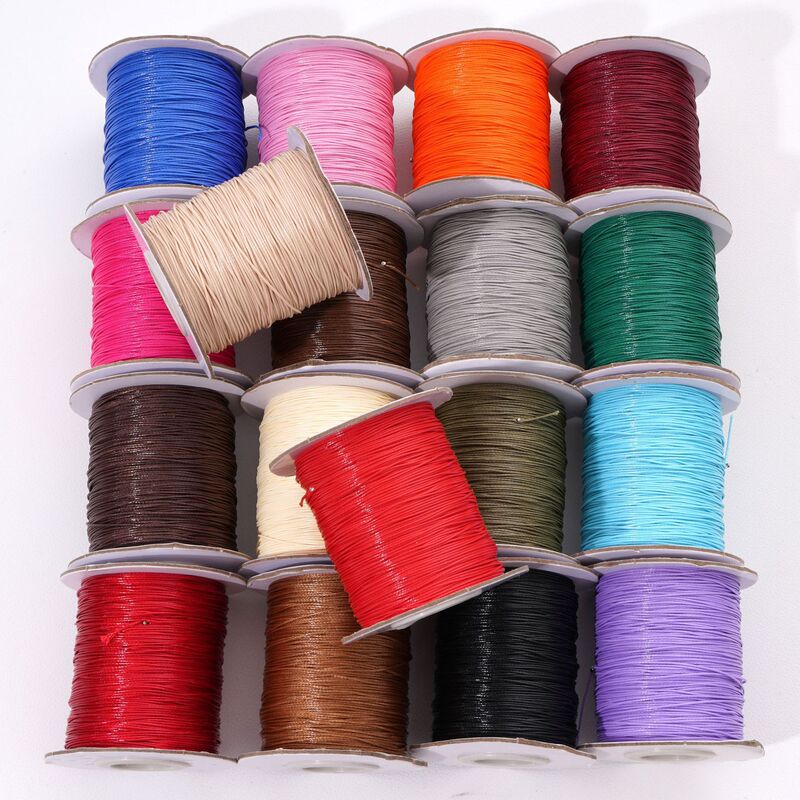 0.5-2.5mm Korean Wax Thread Braided Rope Wax Rope Leather Rope Hand Rope Handmade DIY Bracelet Necklace Accessories