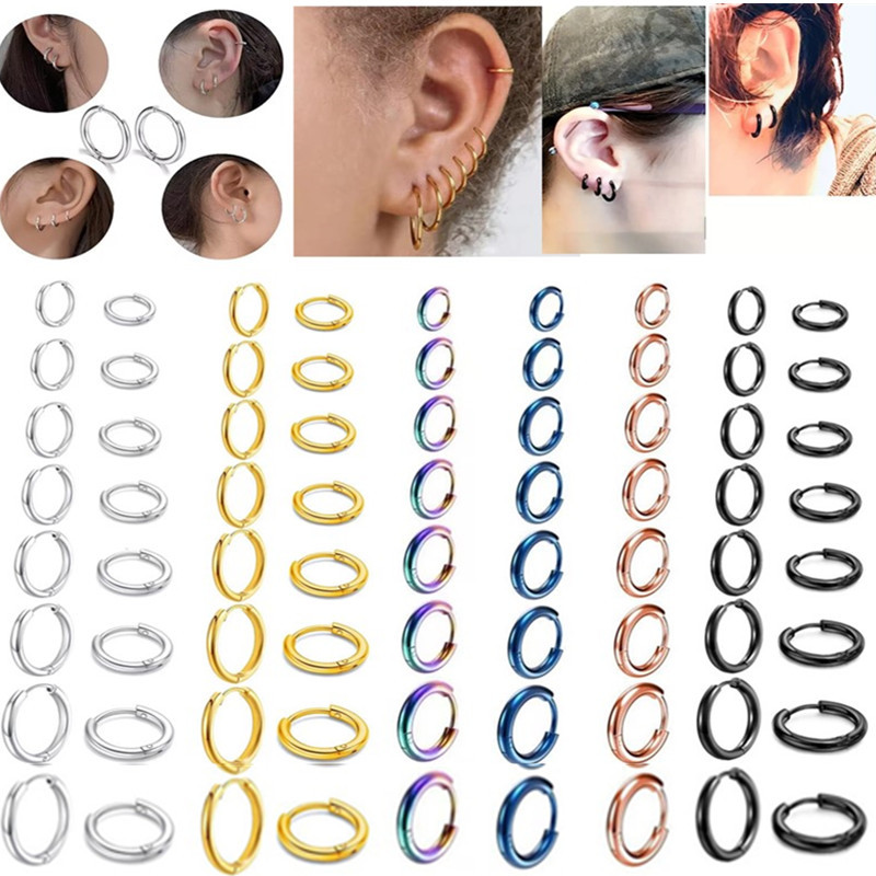 High-Quality 316 Stainless Steel Coil Earrings, Niche Luxury, High-End Earrings, Ear Clips, Ear Accessories