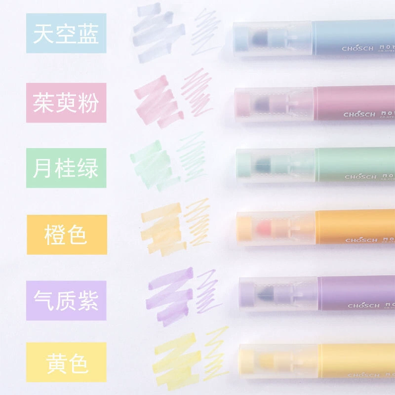 Фон тайм-аут Моранди цветной маркер треугольный стержень мягкого цвета маркировка акцентная ручка для студентов с цветными маркерами оптом