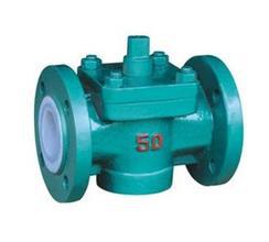 X43F46衬氟旋塞阀 耐磨损耐腐蚀全衬氟二通旋塞阀