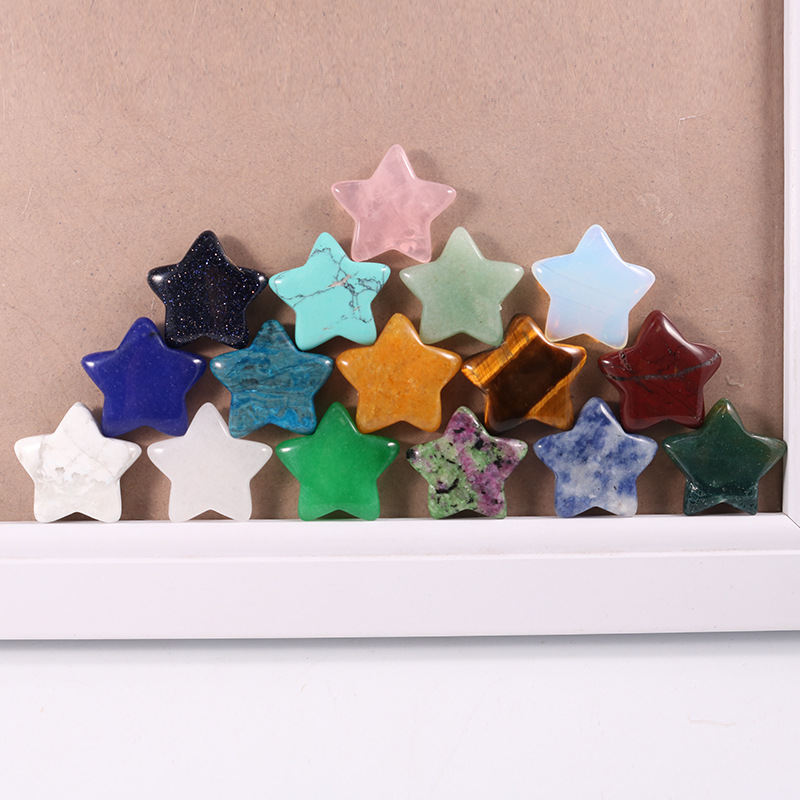 10g Weight Pendant Jewelry Making Type Natural Stone, Gem Inlay Material DIY Jewelry Accessories Classification 10 PCS/Package Quantity Gem, Agate Material Pentagram, Star Pattern Simple Style Style 10 PCS/Package Gem Agate Natural Stone Gem Pentagram Star Pendant DIY Jewelry Accessories 17