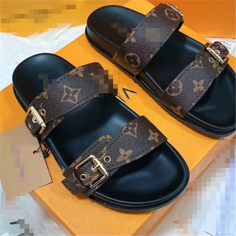 Sandalias de playa de talla grande para mujer, marca L, zapatos planos de playa para mujer, de secado rápido
