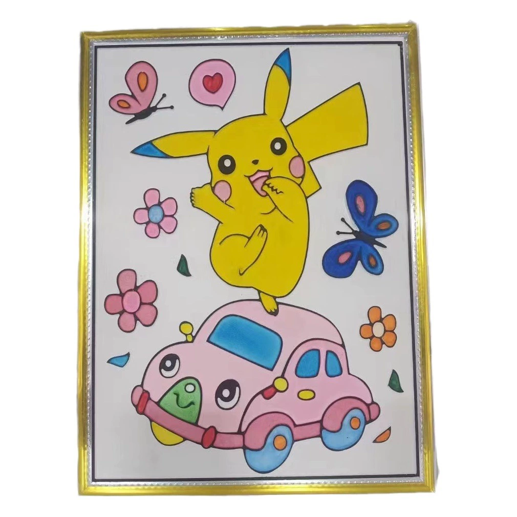 Новая вогнуто-выпуклая картина Трехмерная рельефная доска для рисования DIY детская граффити живопись цветное заполнение Квадратный ночной рынок картина доска для рисования