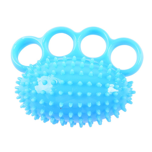 TPR four-finger hedgehog ball primary grip strength training soft ball elderly rehabilitation hemiplegia wind massage finger strength ball hand training