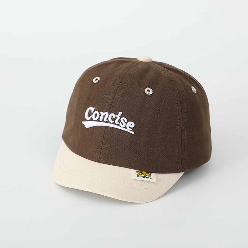 Sombreros para bebés primavera y otoño letras sombreros de lengua de pato coreanos sombreros de béisbol para niños y niñas sombreros solares