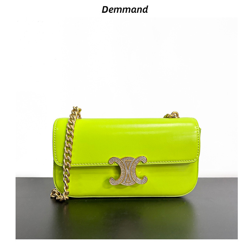 Arc De Triomphe Bag Retro Underarm Bag Tofu Bag Women's 2023 New Single Shoulder Chain Baguette Bag Hand-Held Small Square Bag
