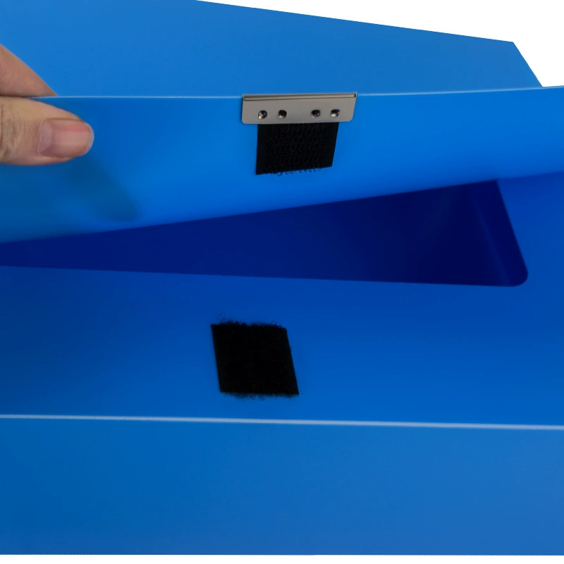 Guangbo 20/35/55/75/100mMMA4 High -grade Plastic Office File File Box File Box Data Box Blue