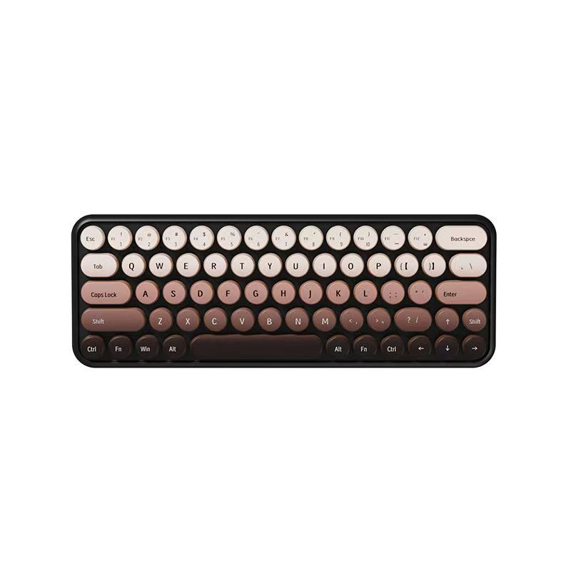 女子オフィス三型無線bluetoothキーボードマウスセットグラデーション色コンピュータノートフィルム機械キーボード|undefined