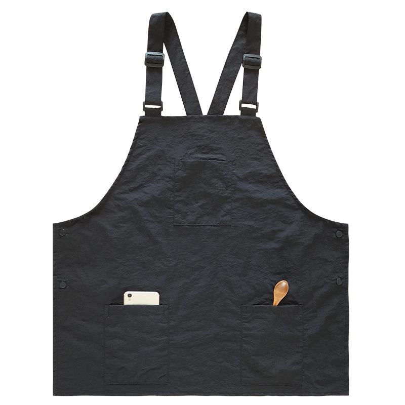 Delantal de nylon transfronterizo caballo clip ropa de trabajo cocina de moda casera coreana cintura hombre y mujer chaleco delantal impermeable