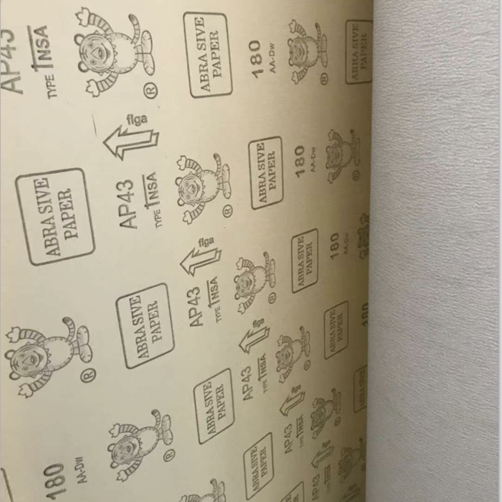 厂家直销AP43M白砂涂层砂纸砂布卷 地板漆面砂纸卷砂纸带原卷