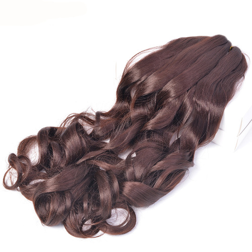 22-inch French Spiral Curls Bulk Loose Wave Braiding Crochet Hair