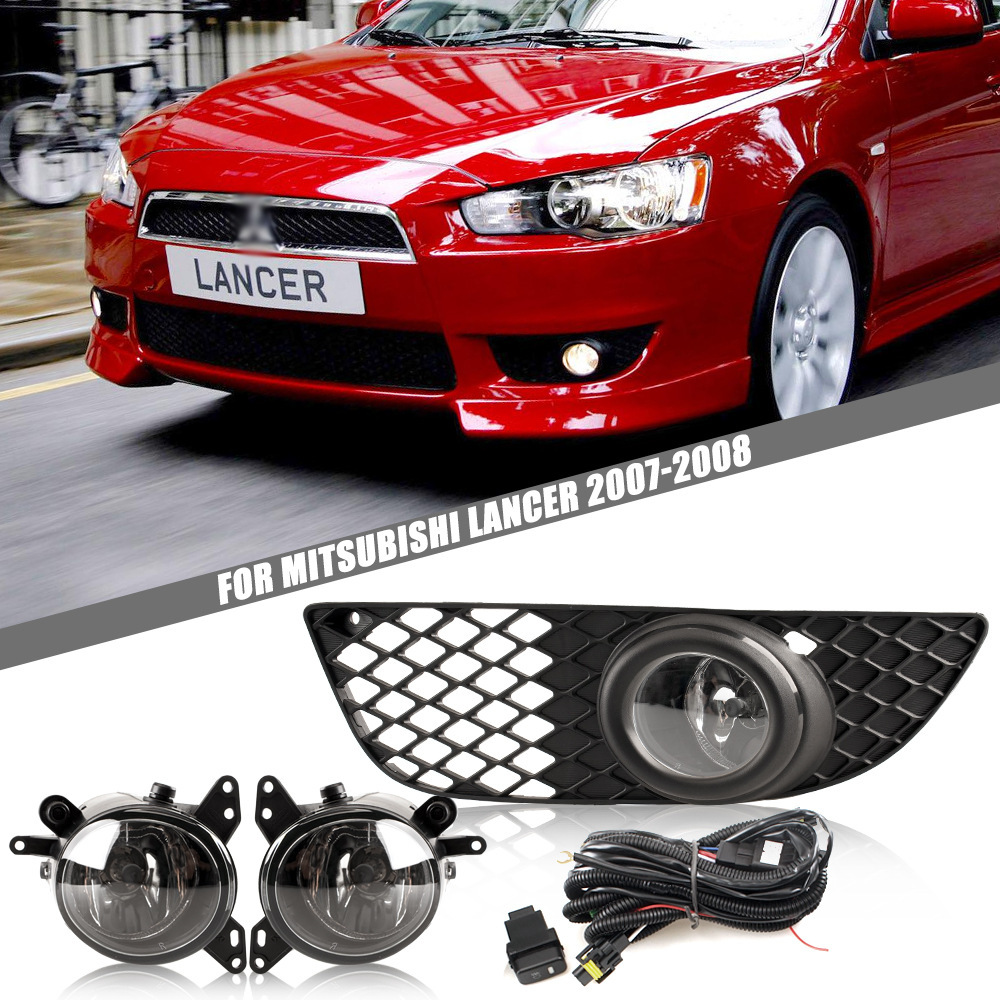 Aplicable para el conjunto de lámparas de niebla Mitsubishi Lancer 07 - 08 lámpara de niebla, lámpara de barra frontal, lámpara de colisión, cableado