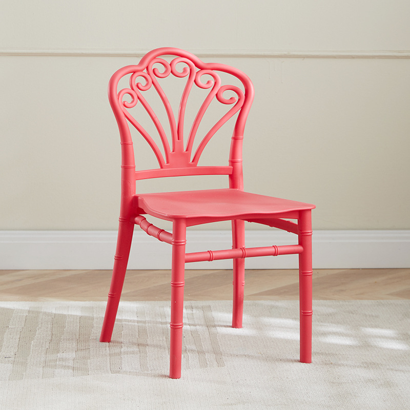 Silla infantil de bambú para banquetes, jardín de infantes o comedor, con respaldo integrado, uso doméstico o escolar