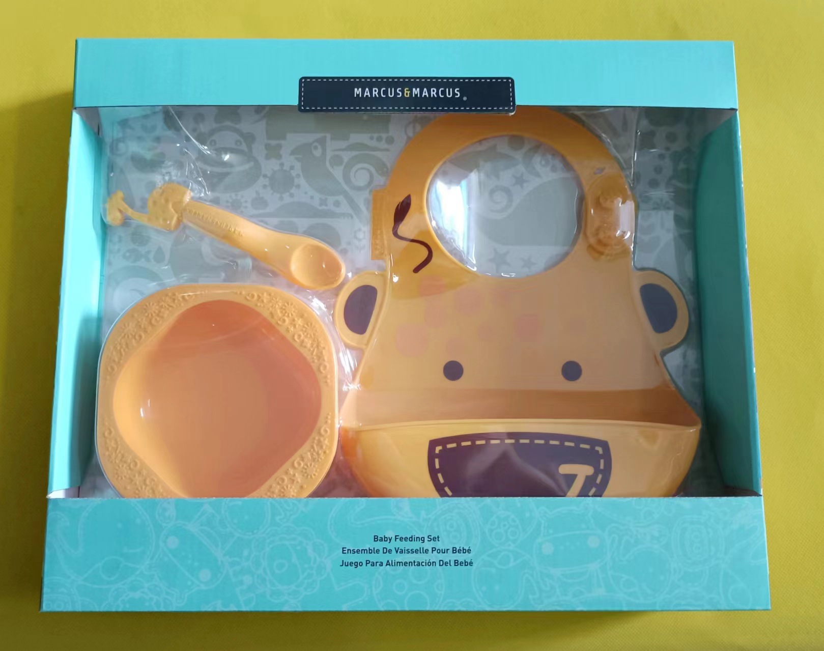 노란 기린 먹이 키트