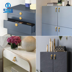 全銅衣櫃門拉手金色新中式圓環吊墜拉手回紋黃銅抽屜黃銅單孔拉手