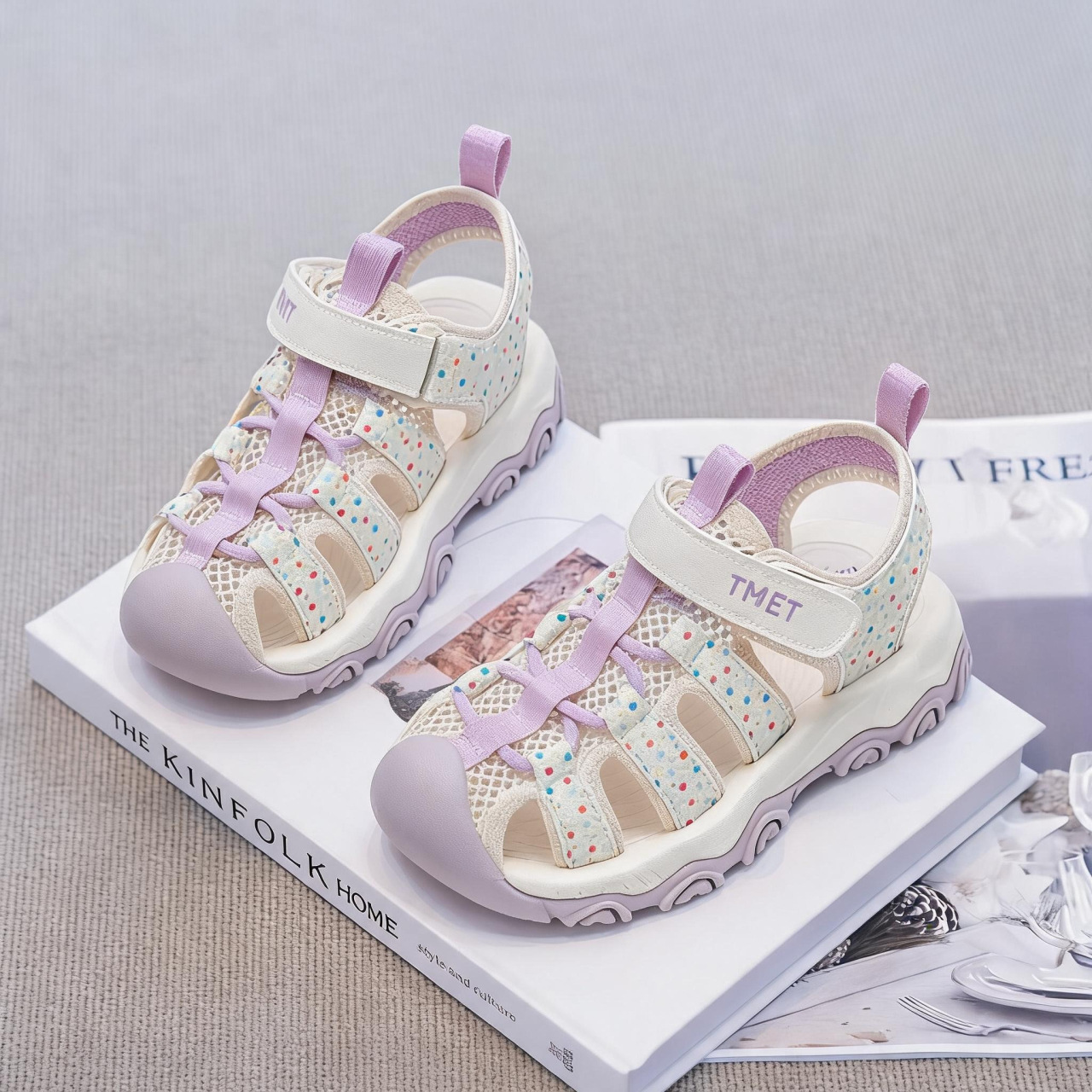 Niñas de moda versátil sandalias de verano 2026 nuevos zapatos casuales transpirables para niños zapatos deportivos para correr image 8