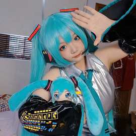 动漫假发 cosplay发初音未来假发 梅花千本樱 动漫虎口夹双马尾