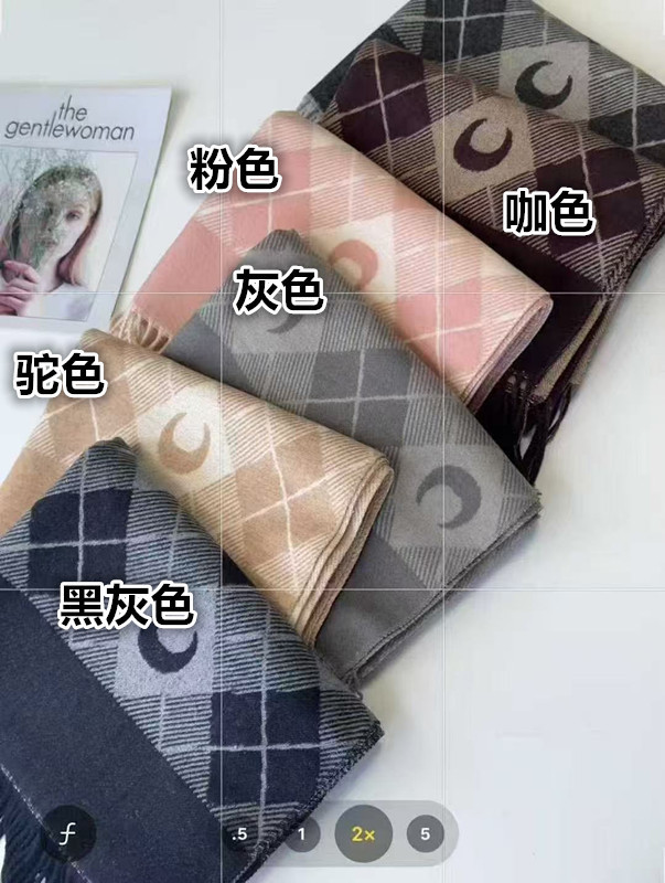 2025年新款围巾秋冬氛围感宋茜同款百搭冬天爆款新款围脖加厚保暖|undefined