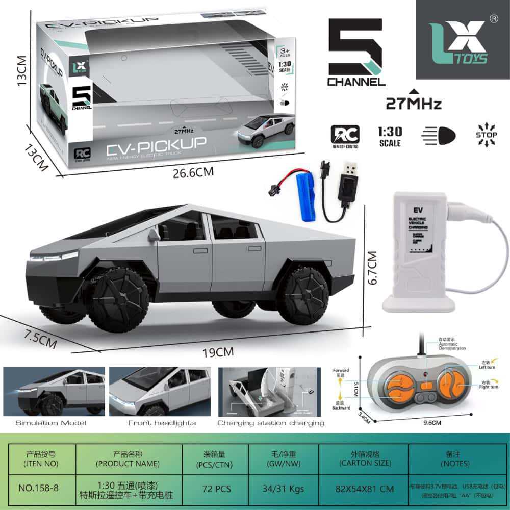 Transfronterizo RC cuatro tracciones a mitad de proporción deriva coche de control remoto simulación de carreras para niños Tesla modelo de coche de juguete