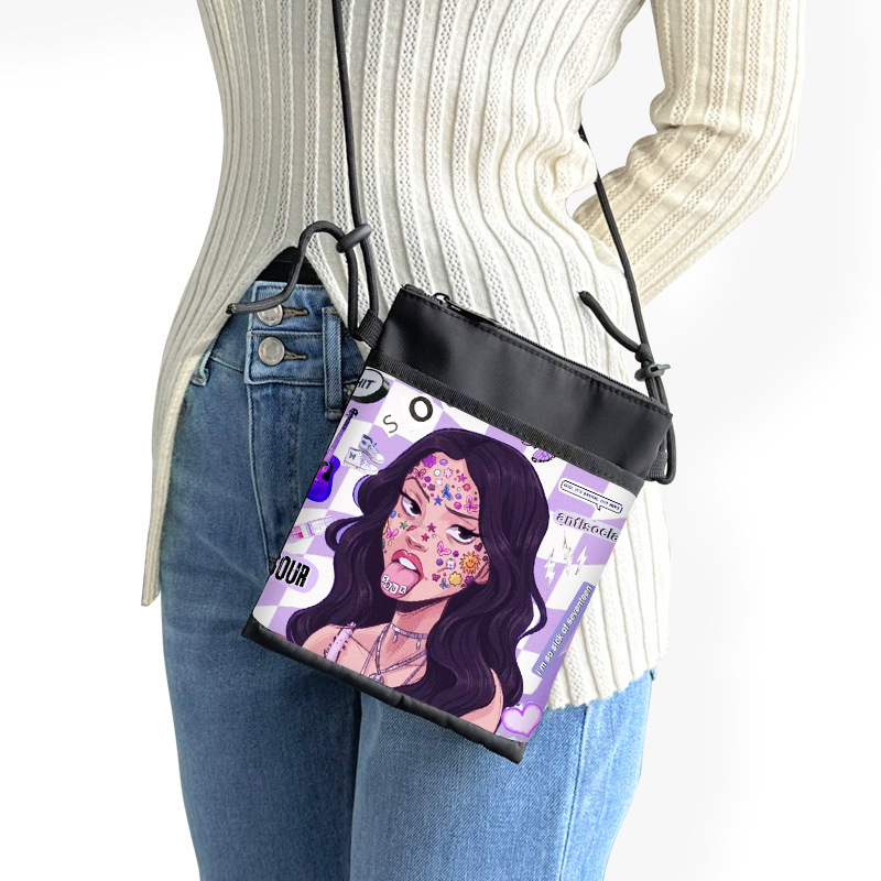2024 Cross-Border Olivia Rodrigo Olivia Rodrigo Shoulder Crossbody Bag Polyester Mobile Phone Bag