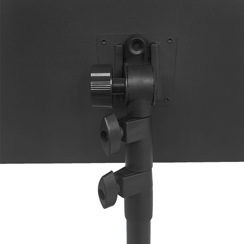 Atril plegable para música, esmerilado, sin perforaciones, atril para música grueso y reforzado, altura ajustable, atril profesional para director de orquesta.