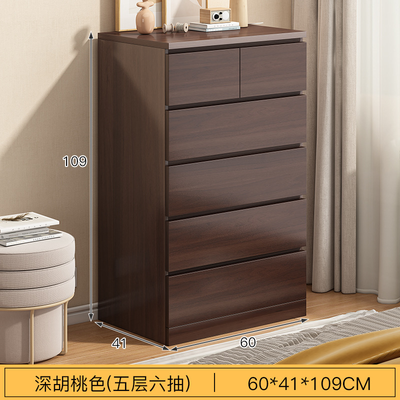 60cm 5 층 6 훈제 검은 호두 조립