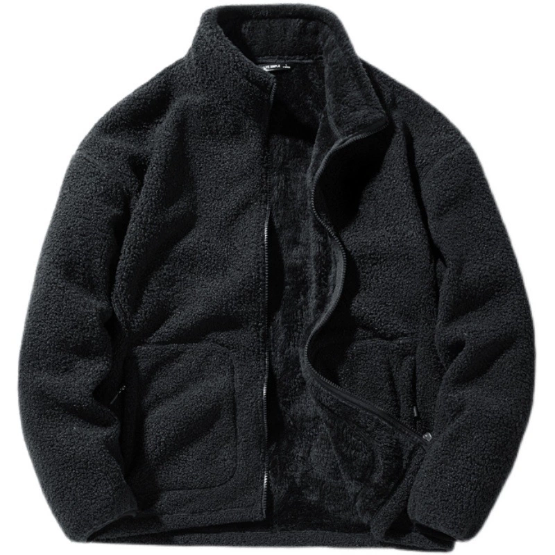 Velvet demi-season jacket, sweatshirt, keep warm cardigan with zipper