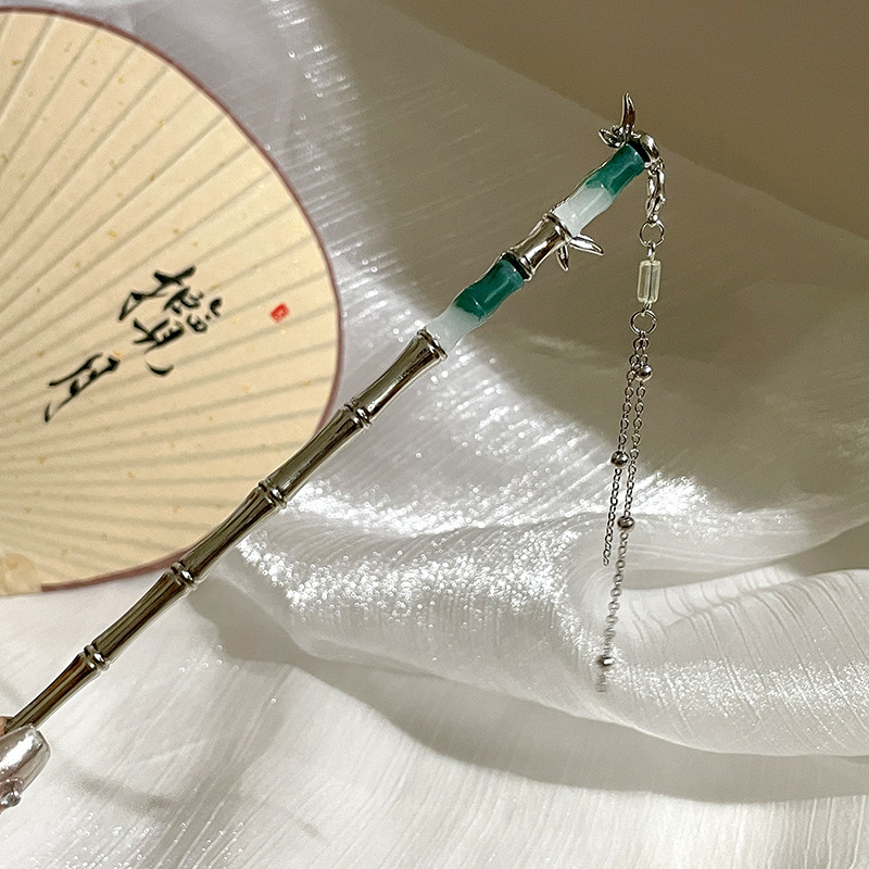 Nuevo estilo chino bordilla pinzas de cabello para mujeres estilo antiguo de alto nivel de movimiento de la ropa de cabello de la cabeza detrás de pinzas de cabello estilo nacional pinzas de cabello