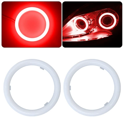 motorcycle fog light daytime running — Gündüz işıqları - 60mm-red-light-single-valence