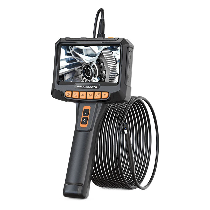 Горячая продажа HD портативный промышленный воздуховод эндоскоп для ремонта автомобиля инструмент обнаружения 5-дюймовый дисплей
