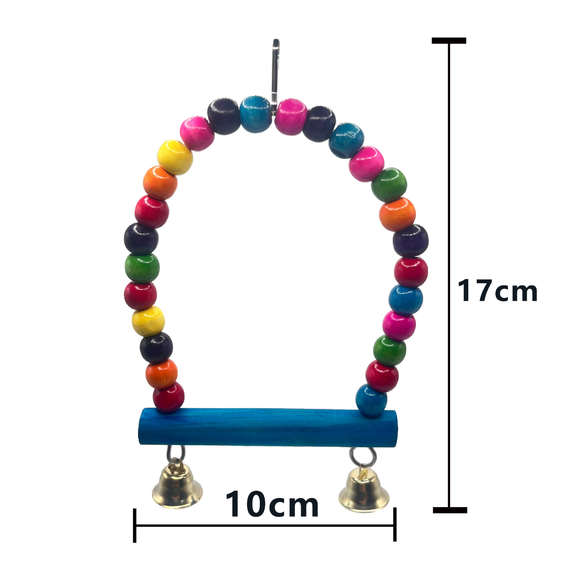 Loro juguete pájaro juguete colorido columpio escalera soporte Rod Bird Cage accesorios mascotas suministros de aves al por mayor image 15