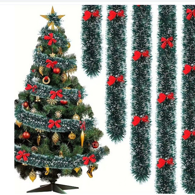 5m 흰색 테두리에 리본 12개