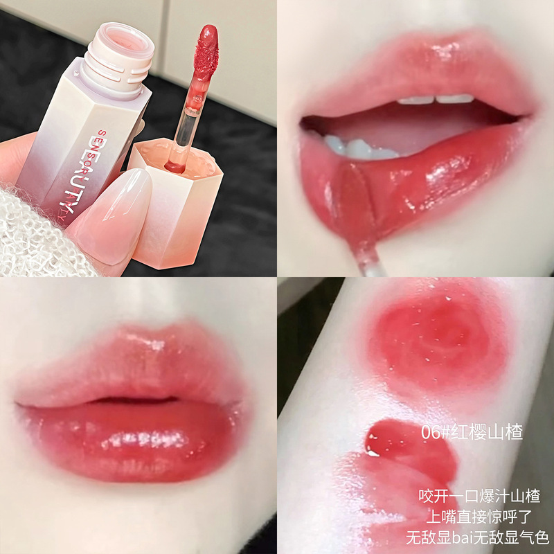 感官派对绚丽绮梦清透唇釉镜面水光润泽易上色不沾杯自然显白唇釉|undefined