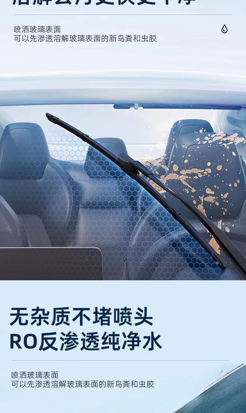 Antifreeze windshield fluid for cars in winter, removes oil film from the front windshield at temperatures below -40 degrees, suitable for all seasons at -25 degrees
