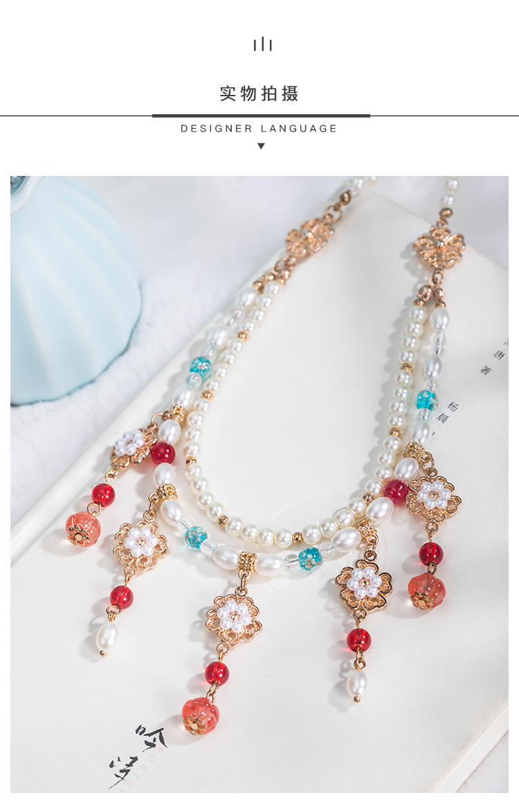 YL29004-2双层南瓜珠项链EH33029耳钩耳夹_04