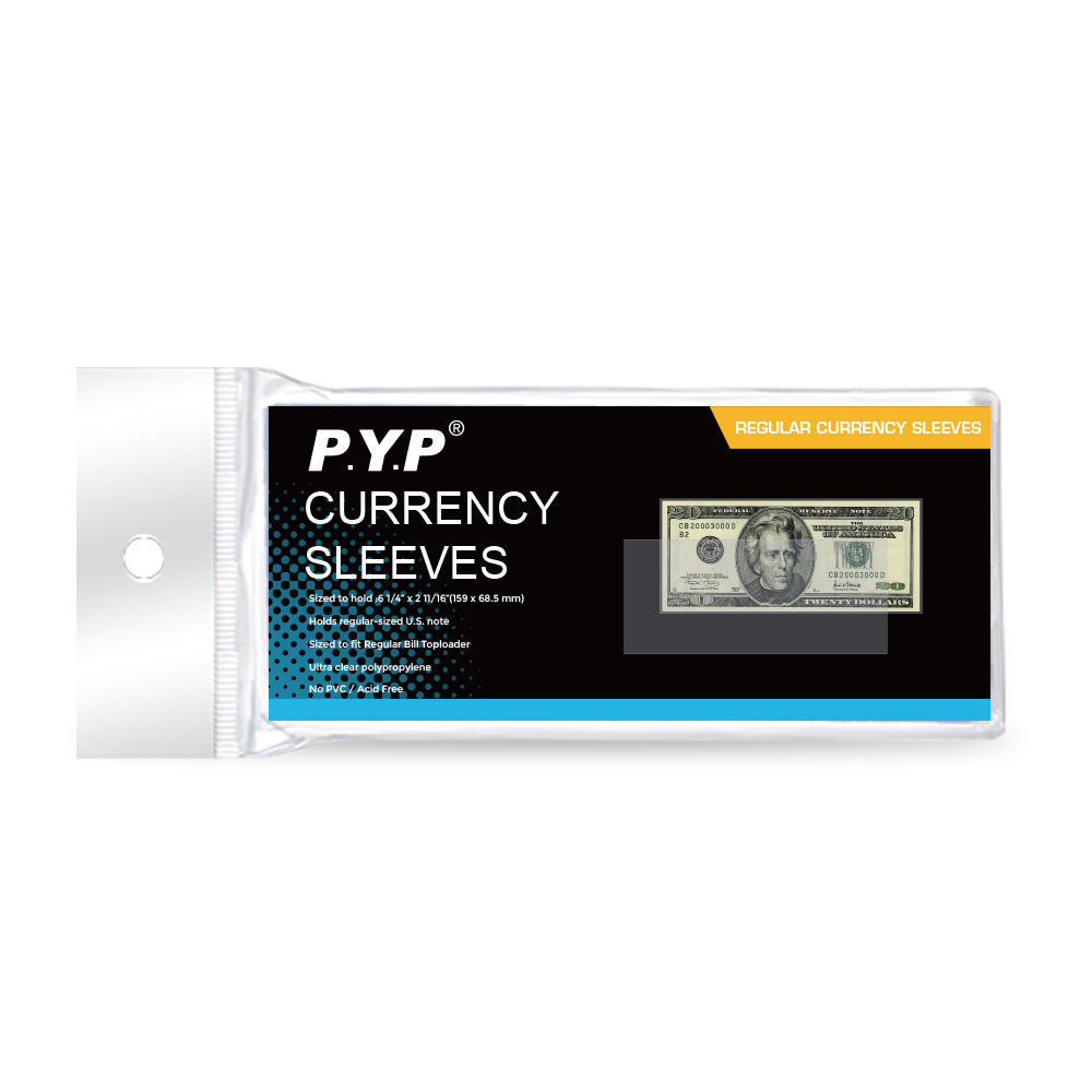 Caja de recolección de billetes conmemorativos transparentes de alta gama, bolsa de protección de billetes, bolsa de protección de billetes al por mayor