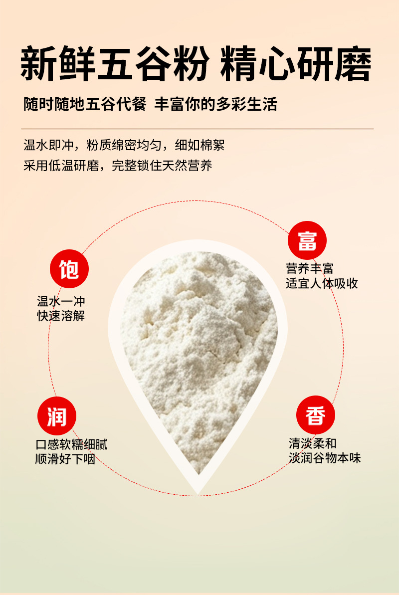 Poria Powder Fu Ling 500g Cooked Instant Poria cocos Powder for Drinks and Cooking quality and texture