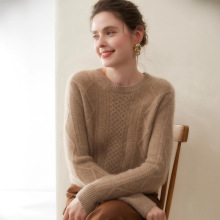 2025专柜高端三股加厚羊绒衫女山羊绒高级感宽松软糯打底衫毛衣