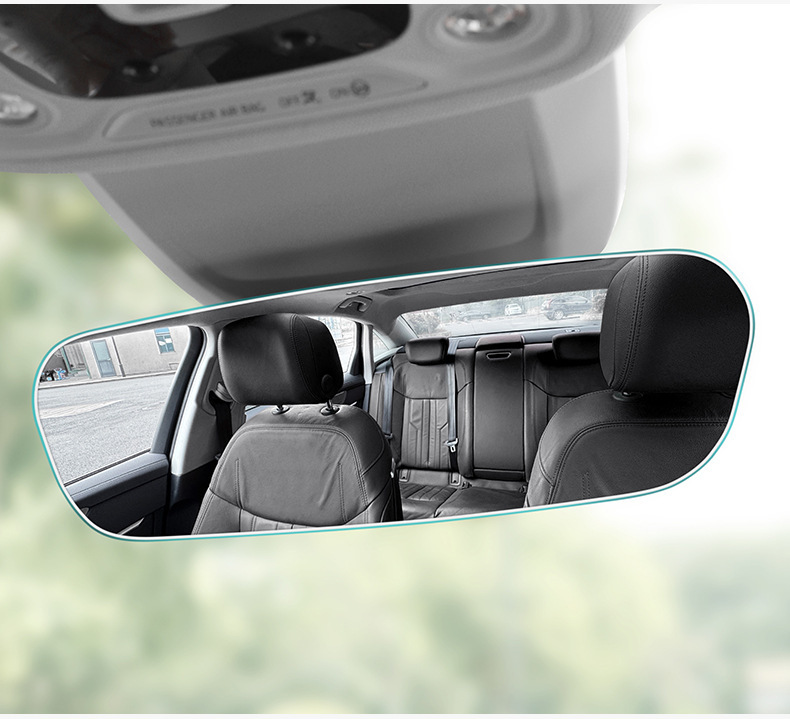 Transparent Ultra-Narrow Frame Car Reversing Rearview Mirror Hd Glass Anti-Glare Blue Mirror Car Large Field of View Assist