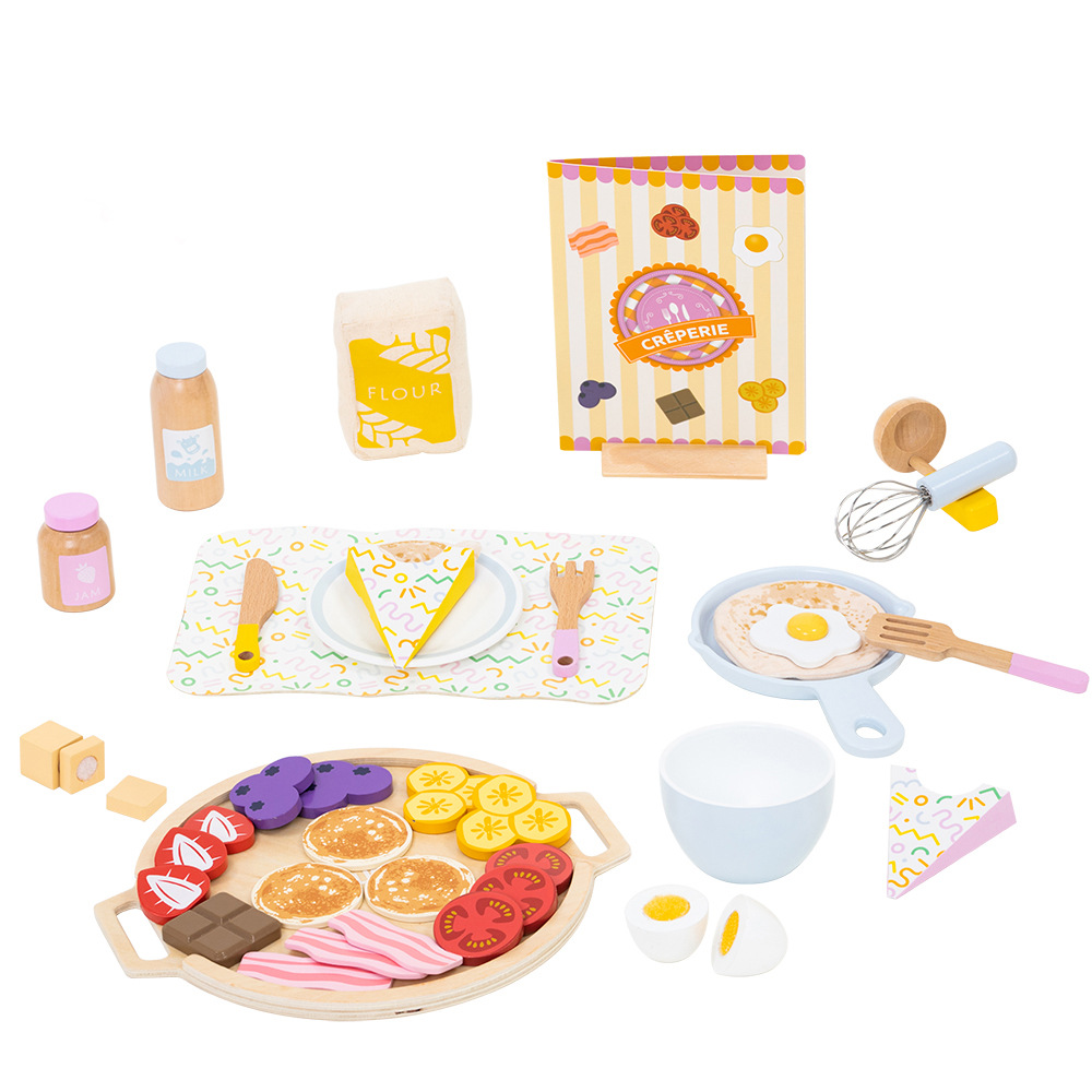 UMU Youmu Jiajia serie de juguetes de madera simulados al por mayor cubiertos de cocina bolsas de maquillaje bolsas de corte