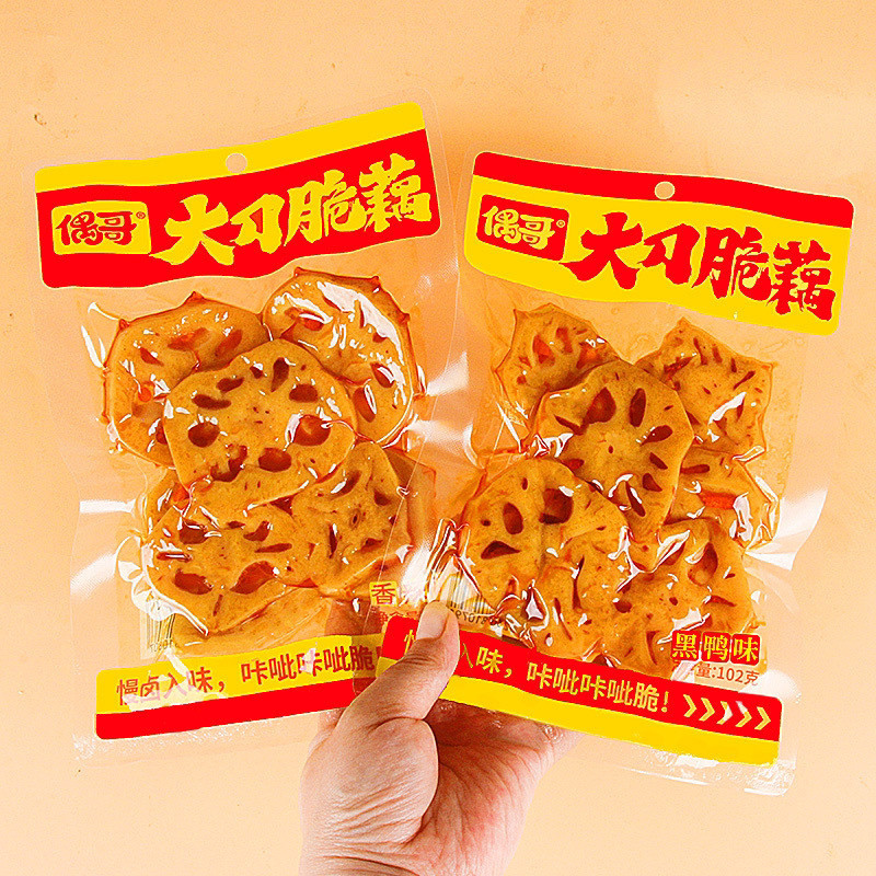 대칼바삭연근 업그레이드 버전 4팩 (흑오리맛)