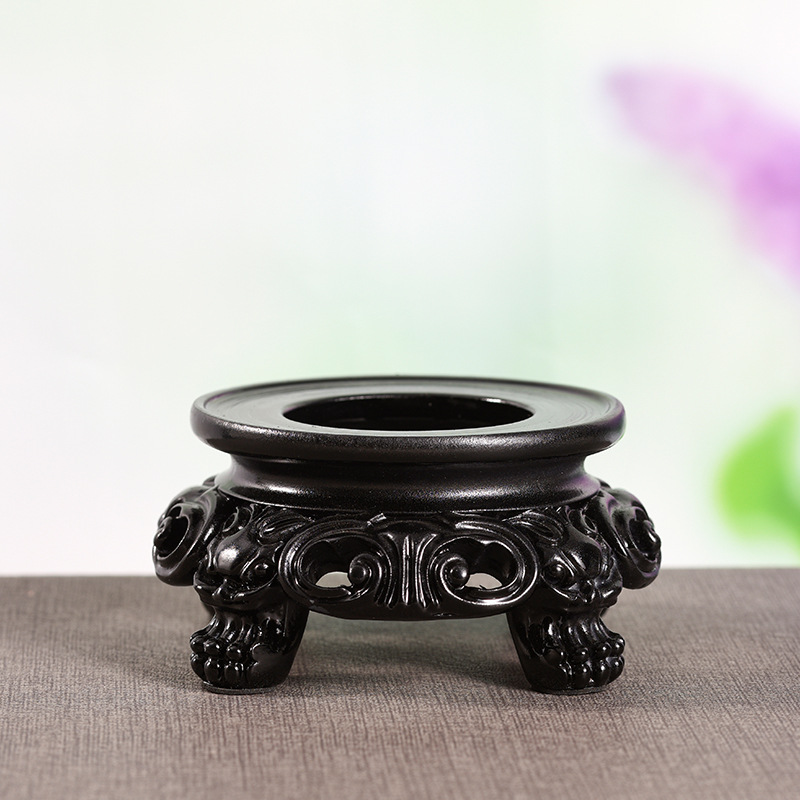 Fábrica al por mayor transfronteriza suministro de resina bola de cristal base hueca hogar escritorio decoración artesanía decoración soporte