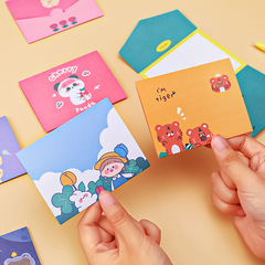 漫画インクマグリーティングカード学生卒業祝福ポストカード diy 折りたたみ誕生日メッセージ告白カード