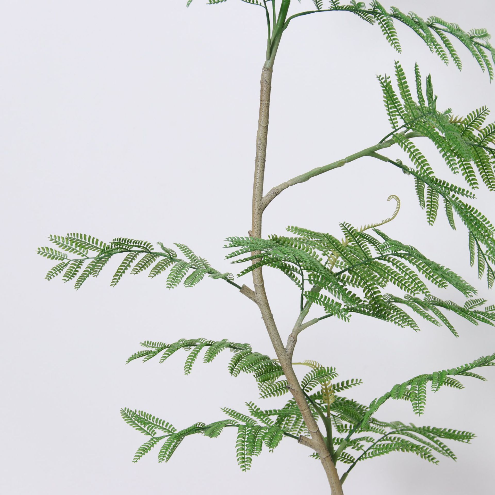 Jacarandá de simulación de alta gama, plantas verdes falsas, plantas en macetas, grandes interiores, salas de estar, decoraciones de decoración de piso, paisajismo de plantas biónicas