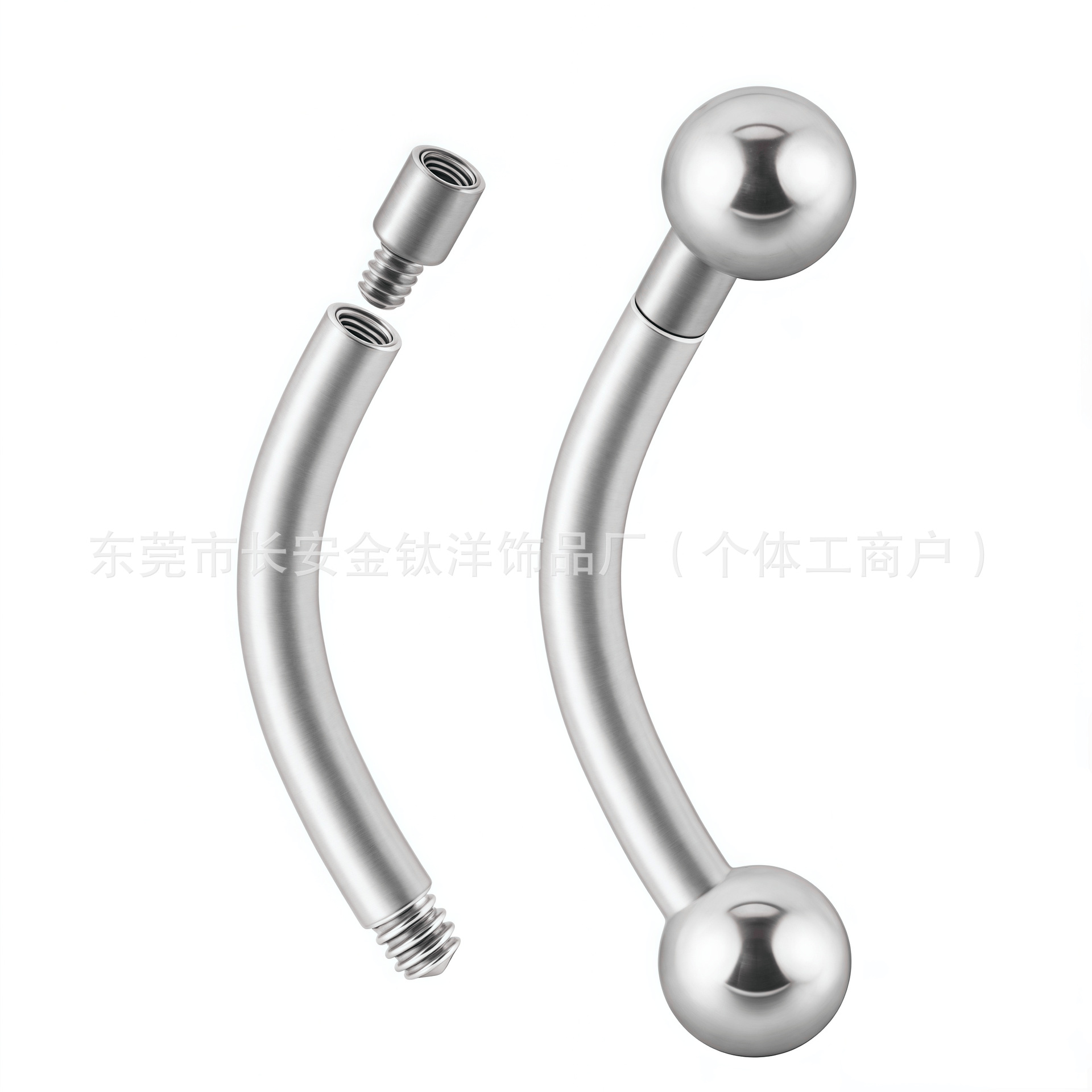 Labret piercing jewelry detail image